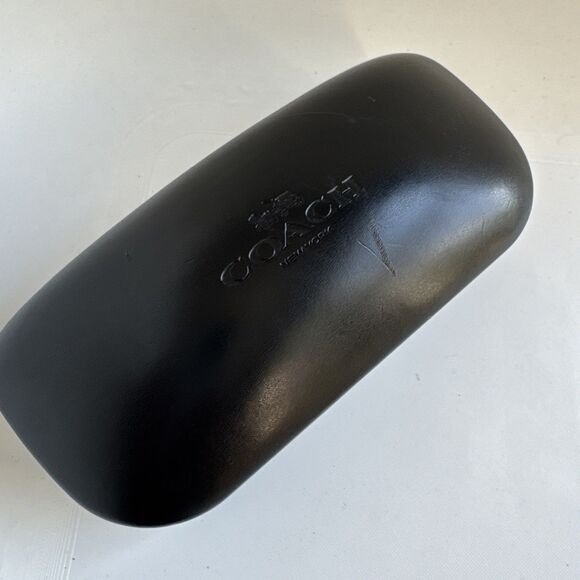 Coach Black Tortoise Polarized Sunglasses With Hard shell Case - Picture 2 of 8